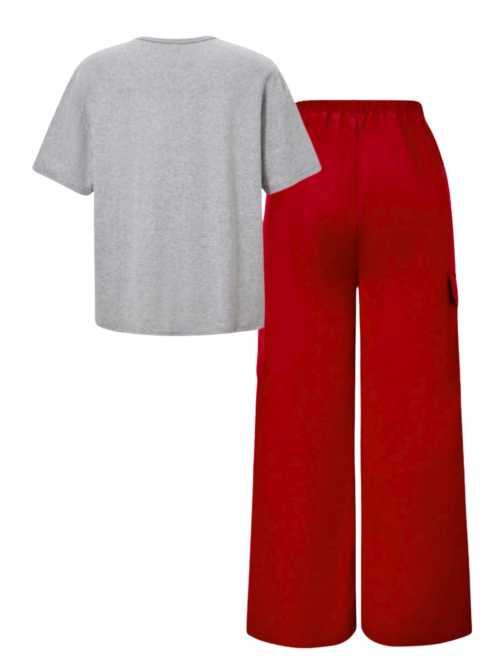 Girls Clothes Little Girl Outfits Letter Print Short Sleeve Tops & Cargo Pants 2PCS Girls Clothing 7-16 Years