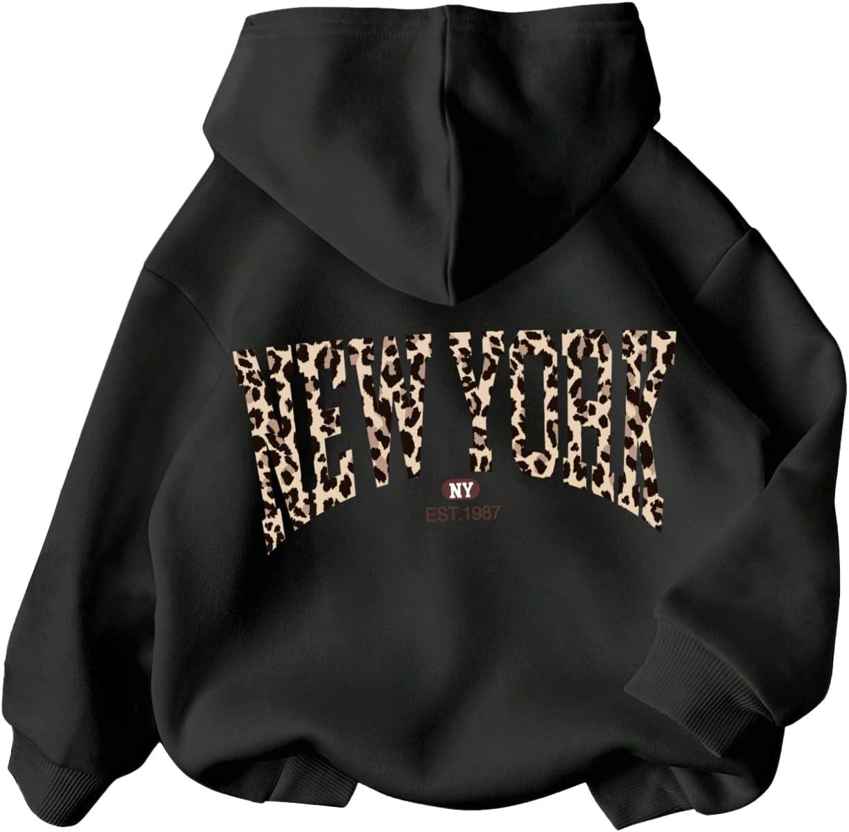 WDIRARA Girl's Cherry Graphic Hoodie Long Sleeve Hooded Sweatshirt Cute Pullovers Tops
