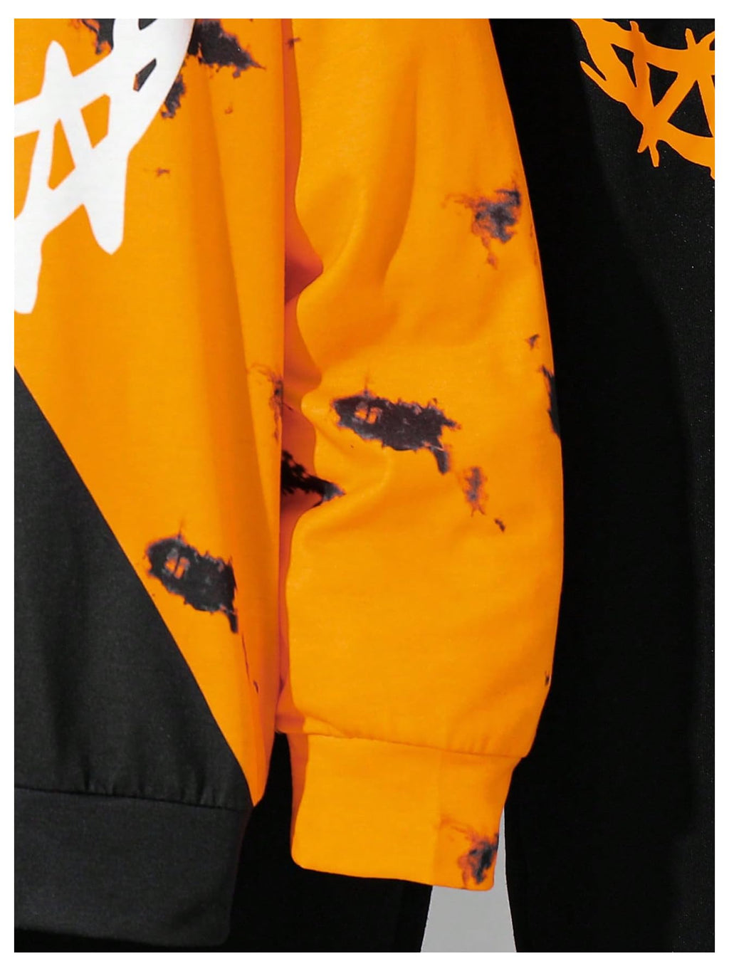 WDIRARA Boy's 2 Piece Outfits Colorful Graphic Print Long Sleeve Hoodie and Sweatpants Set Tracksuit
