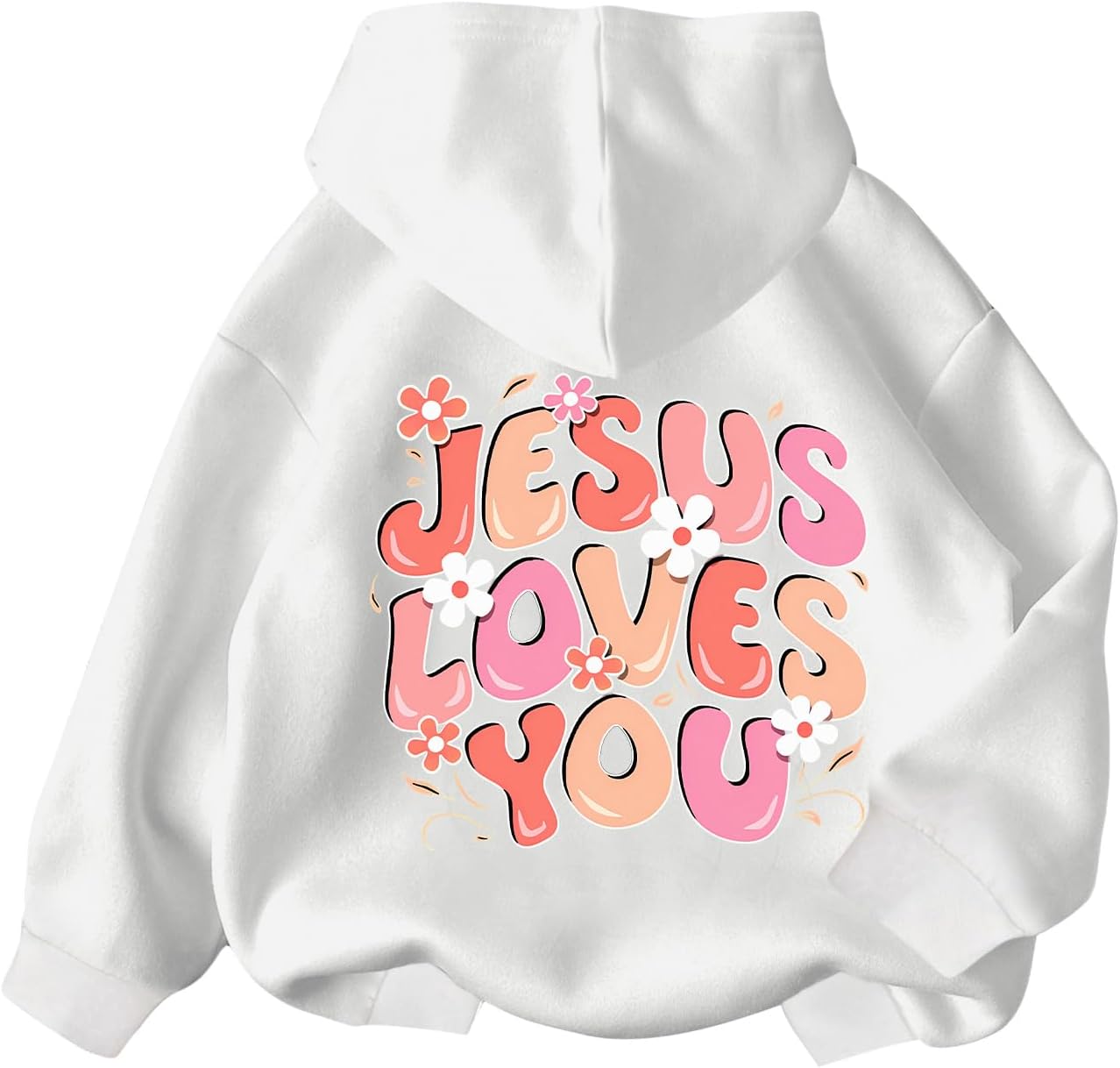 WDIRARA Girl's Cherry Graphic Hoodie Long Sleeve Hooded Sweatshirt Cute Pullovers Tops