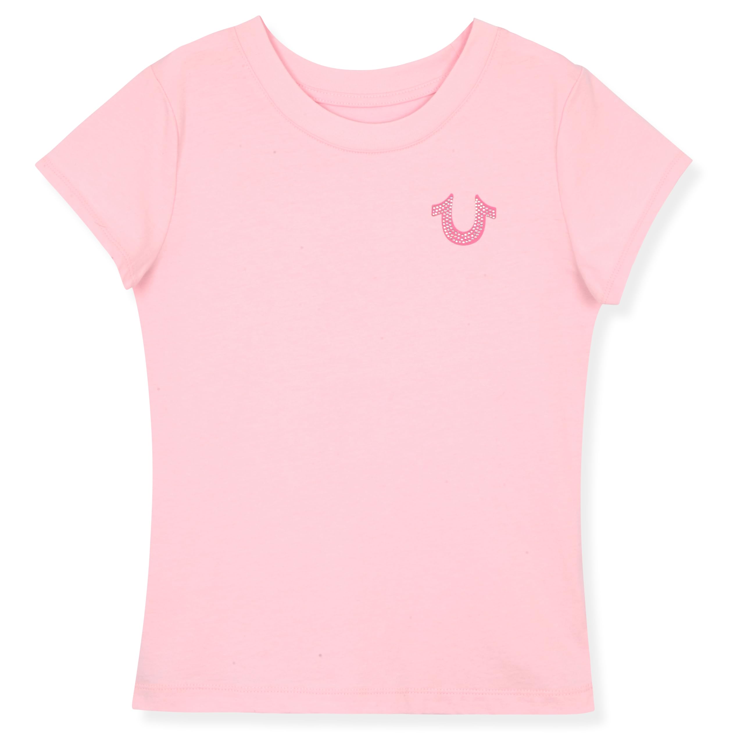 True Religion Girls Short Sleeve Tee Shirt with Embelishments - Soft and Comfortable Girls T-Shirts