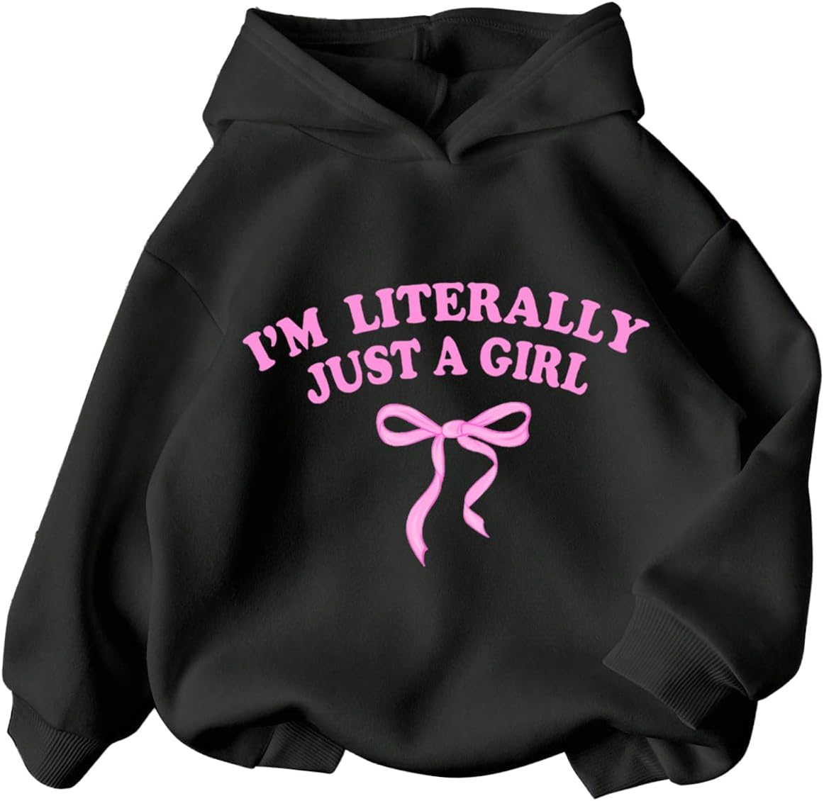 WDIRARA Girl's Cherry Graphic Hoodie Long Sleeve Hooded Sweatshirt Cute Pullovers Tops