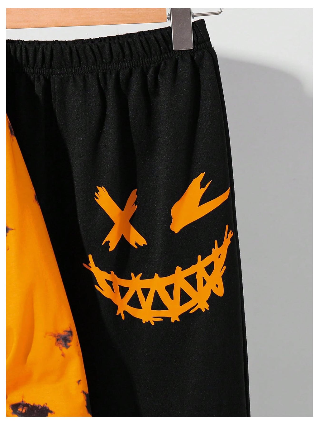 WDIRARA Boy's 2 Piece Outfits Colorful Graphic Print Long Sleeve Hoodie and Sweatpants Set Tracksuit