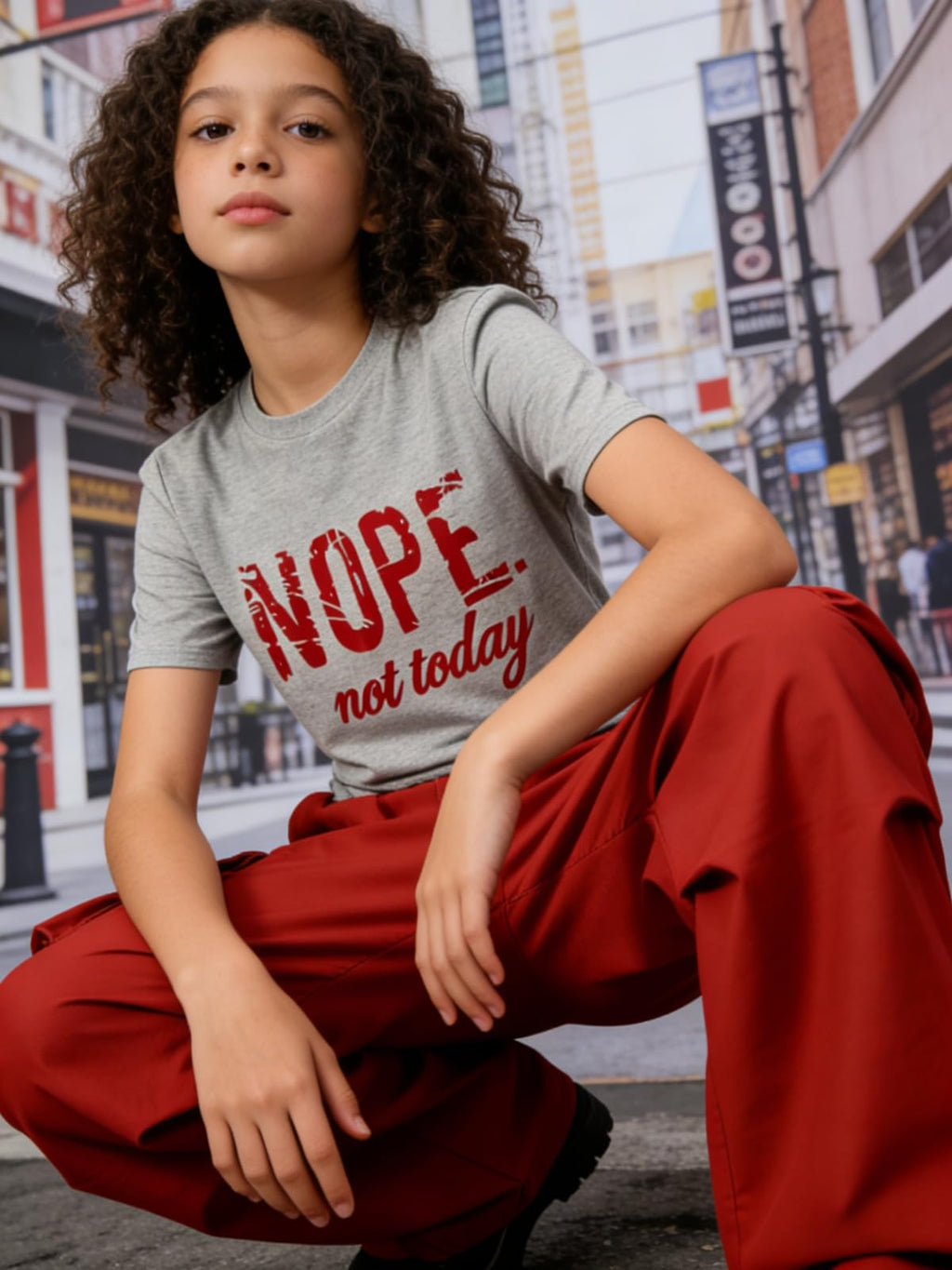 Girls Clothes Little Girl Outfits Letter Print Short Sleeve Tops & Cargo Pants 2PCS Girls Clothing 7-16 Years
