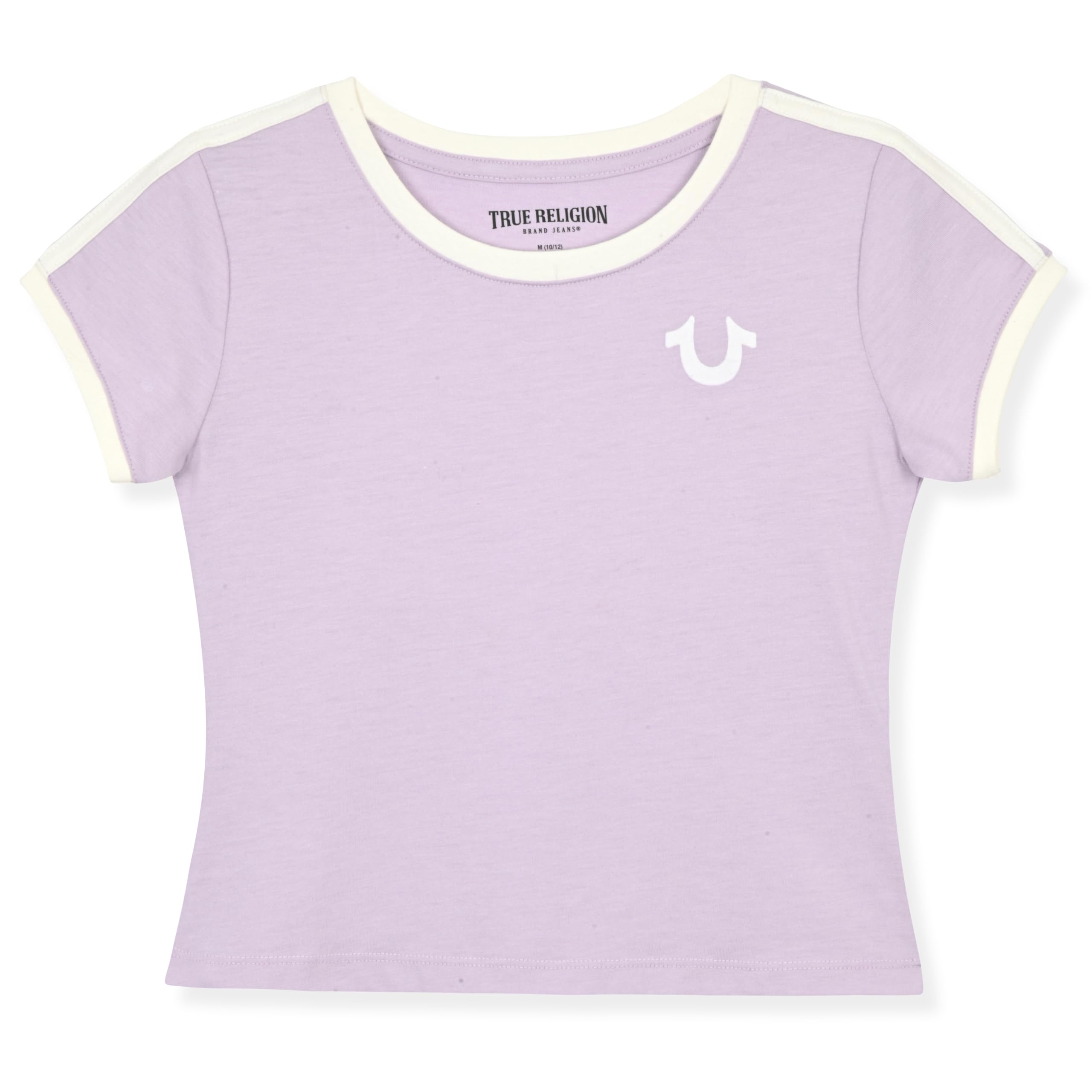 True Religion Girls Short Sleeve Tee Shirt with Embelishments - Soft and Comfortable Girls T-Shirts