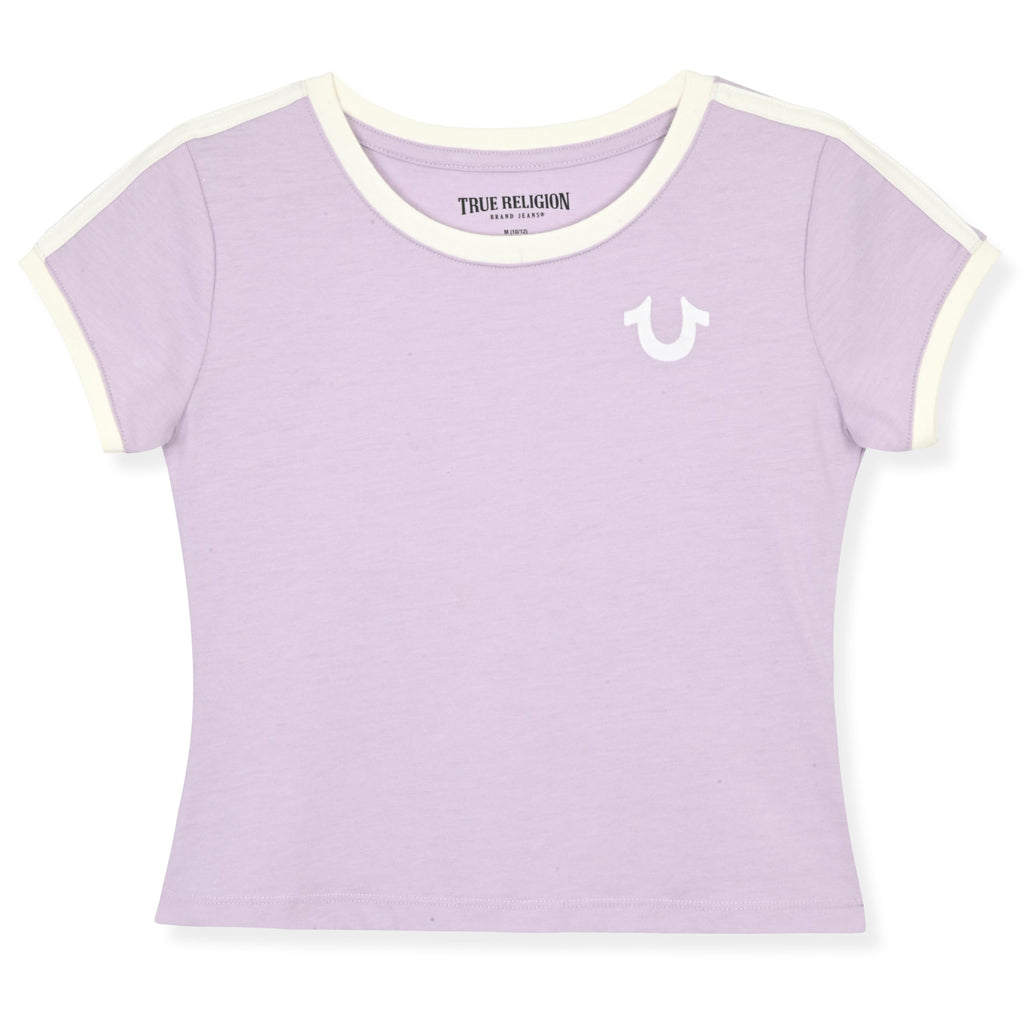 True Religion Girls Short Sleeve Tee Shirt with Embelishments - Soft and Comfortable Girls T-Shirts