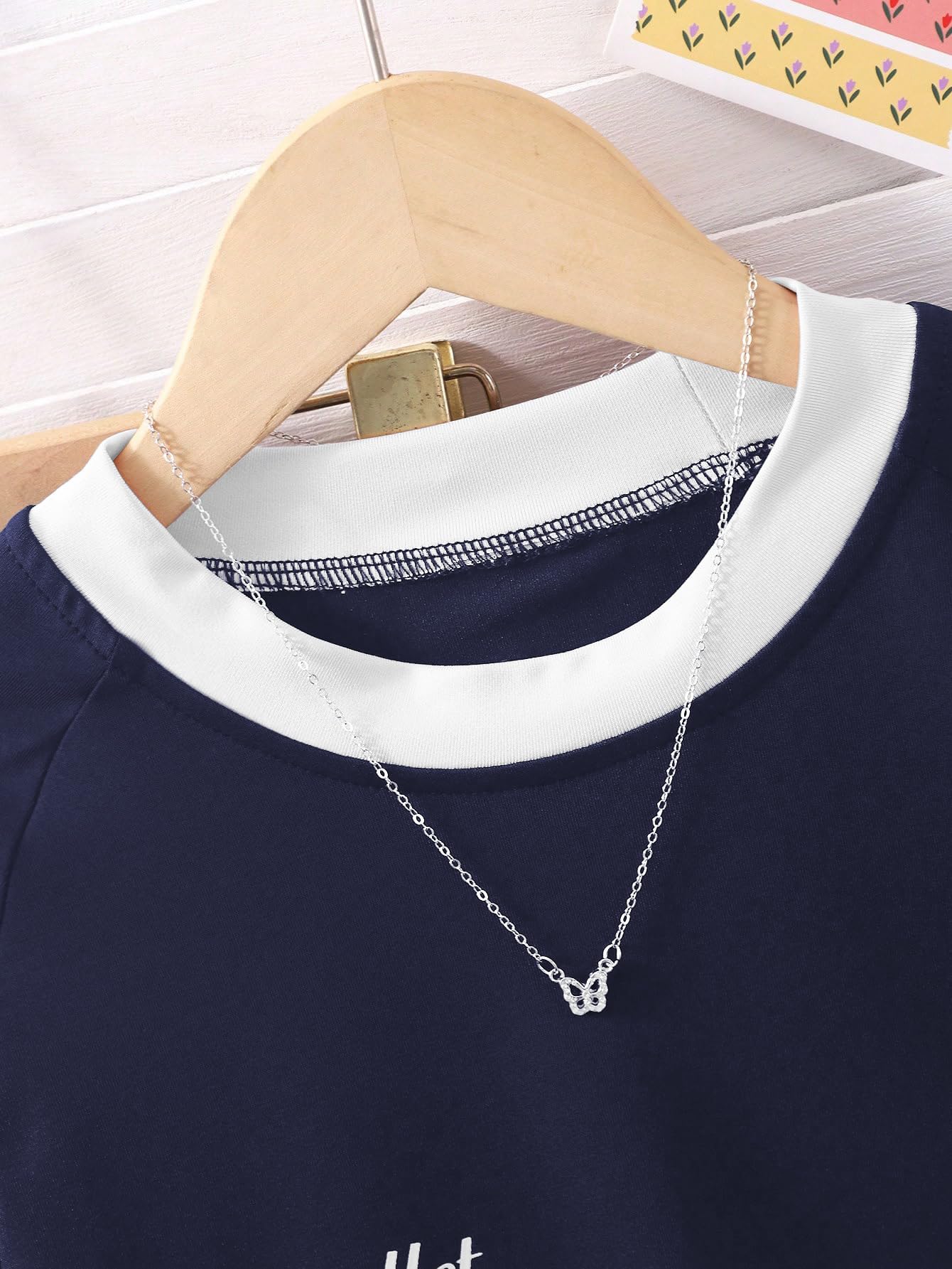 RoseSeek Girl's Jersey Bowknot Graphic Number Print Tees Long Sleeve Crew Neck Shirts Cute Tee Tops Streetwear