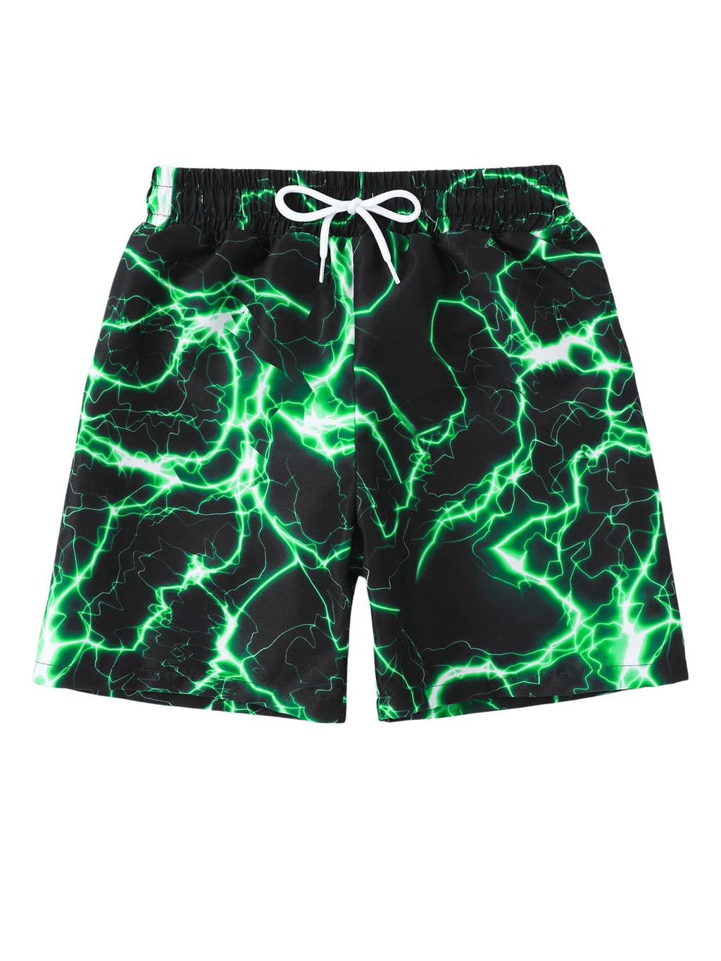 Floerns Boy's Fashion Ice Cream Drawstring Waist Summer Swim Trunks Shorts