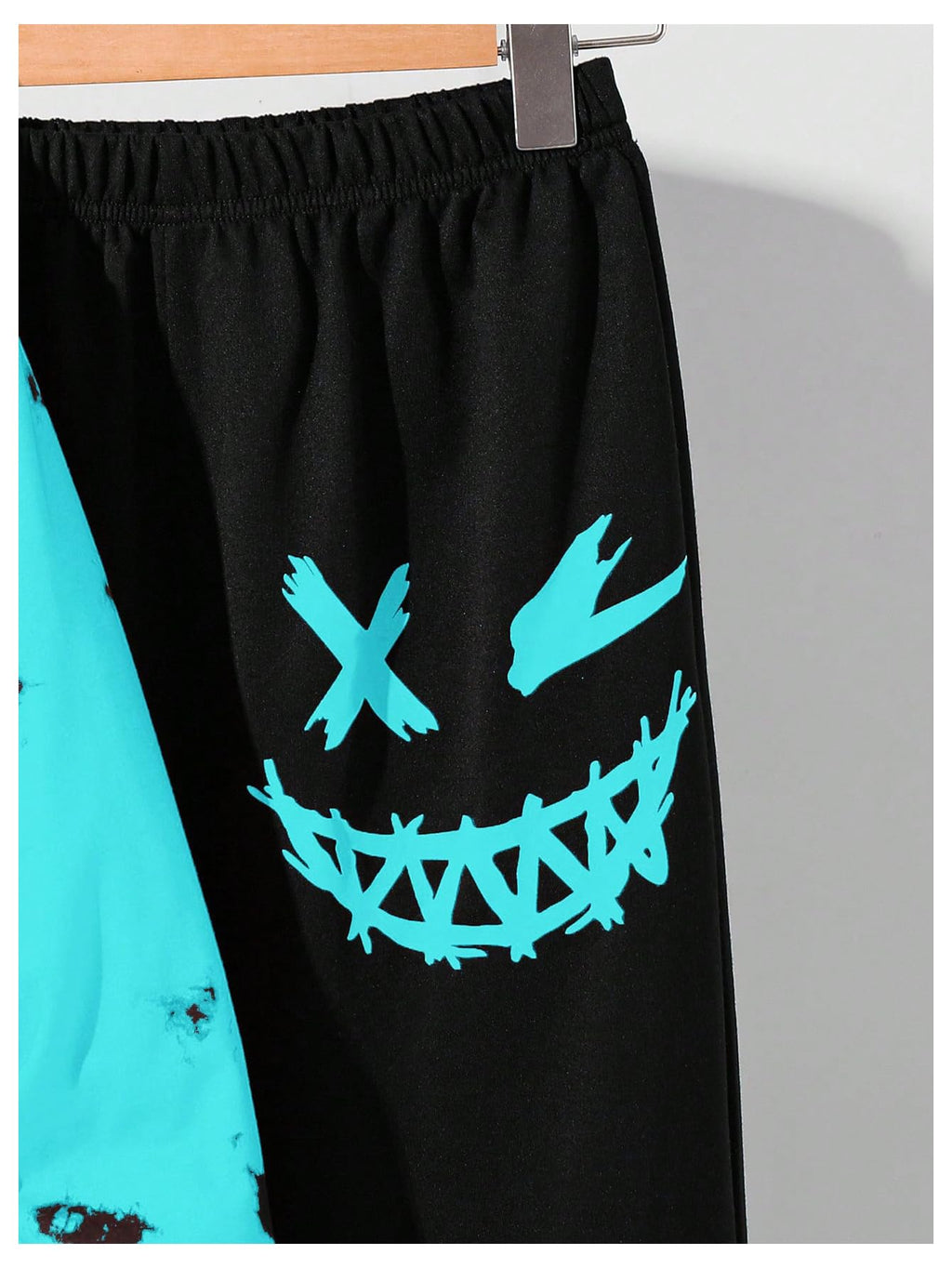 WDIRARA Boy's 2 Piece Outfits Colorful Graphic Print Long Sleeve Hoodie and Sweatpants Set Tracksuit