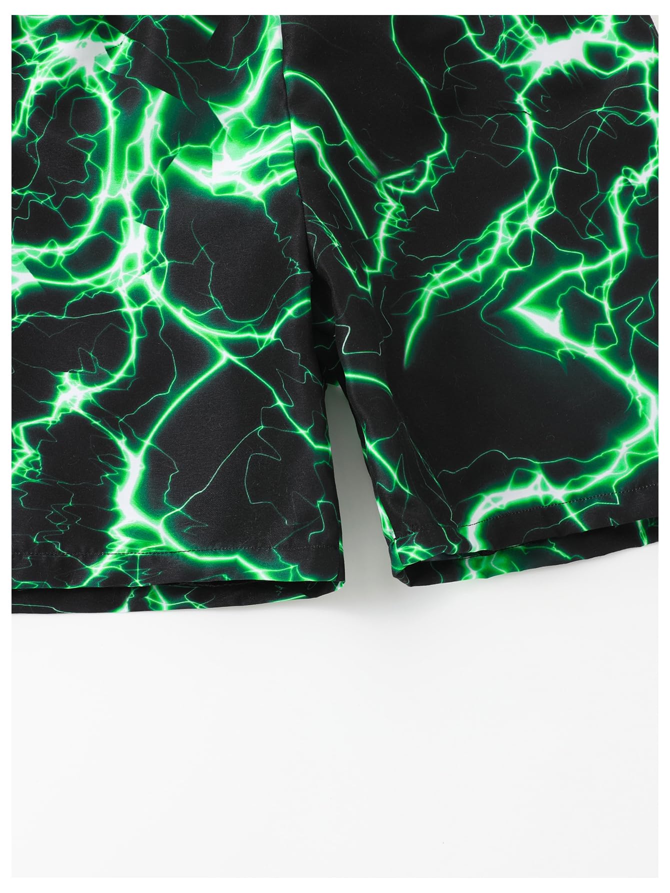 Floerns Boy's Fashion Ice Cream Drawstring Waist Summer Swim Trunks Shorts
