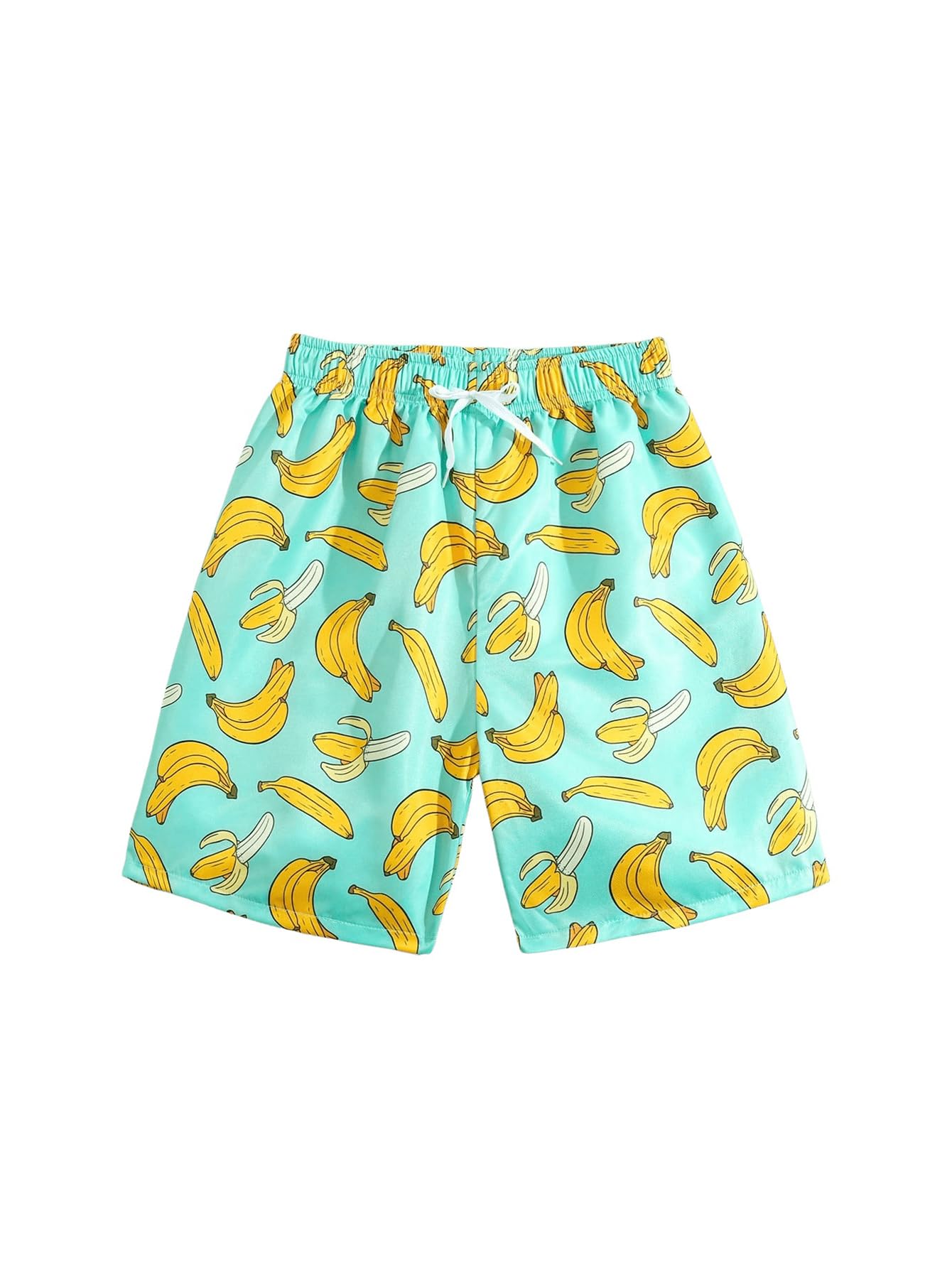 Floerns Boy's Fashion Ice Cream Drawstring Waist Summer Swim Trunks Shorts