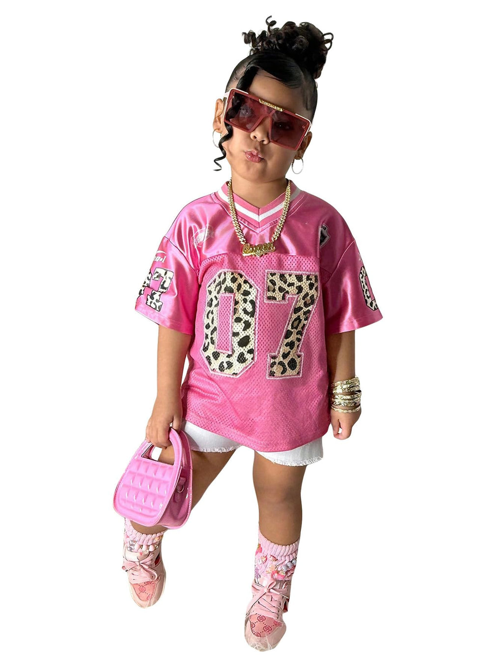 SOLY HUX Toddler Girl's Graphic Jersey Shirts Sporty Short Sleeve T-Shirt Summer Tops Y2k Clothes Streetwear