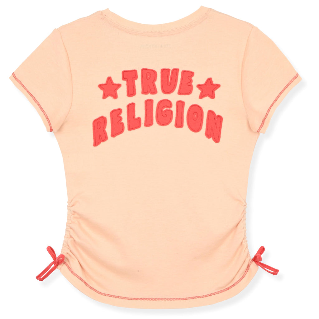 True Religion Girls Short Sleeve Tee Shirt with Embelishments - Soft and Comfortable Girls T-Shirts