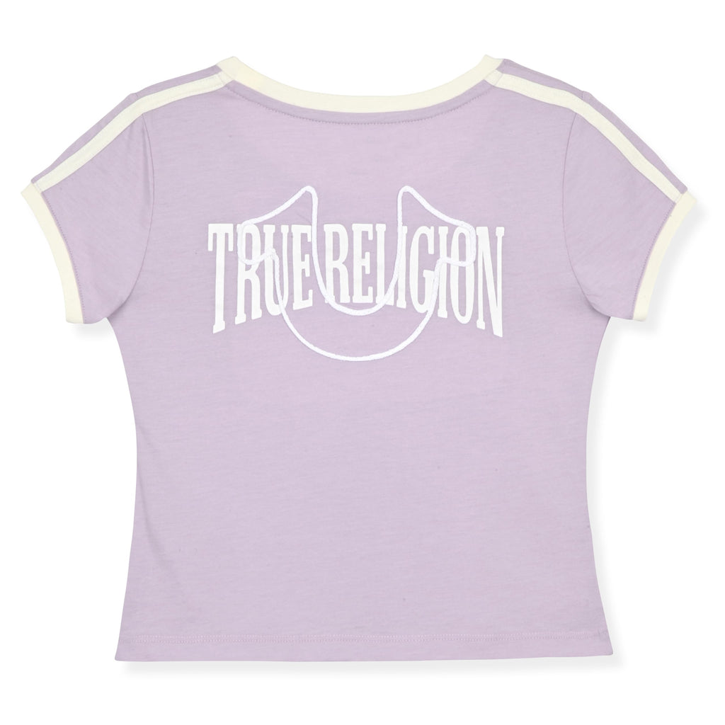 True Religion Girls Short Sleeve Tee Shirt with Embelishments - Soft and Comfortable Girls T-Shirts