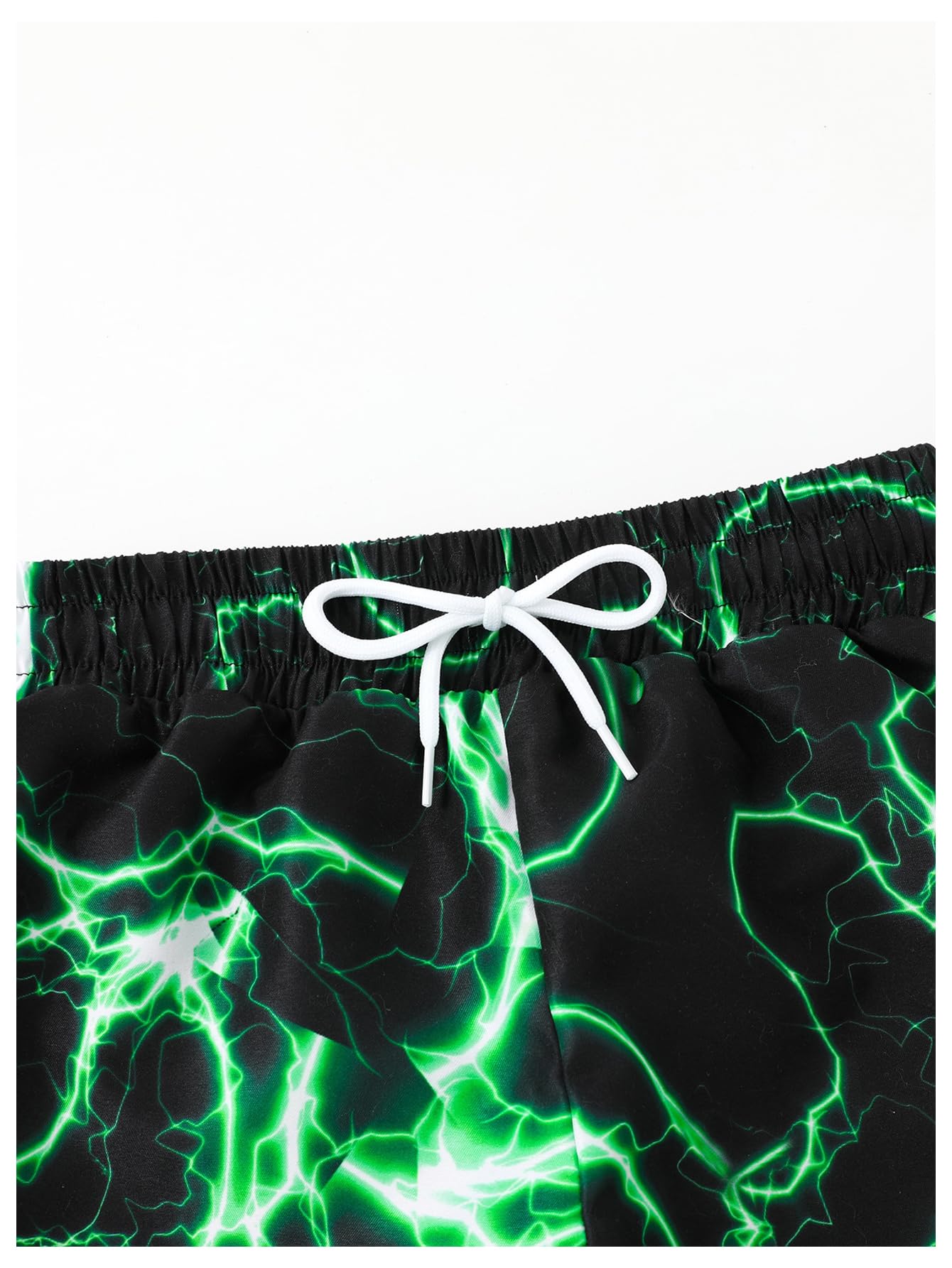 Floerns Boy's Fashion Ice Cream Drawstring Waist Summer Swim Trunks Shorts