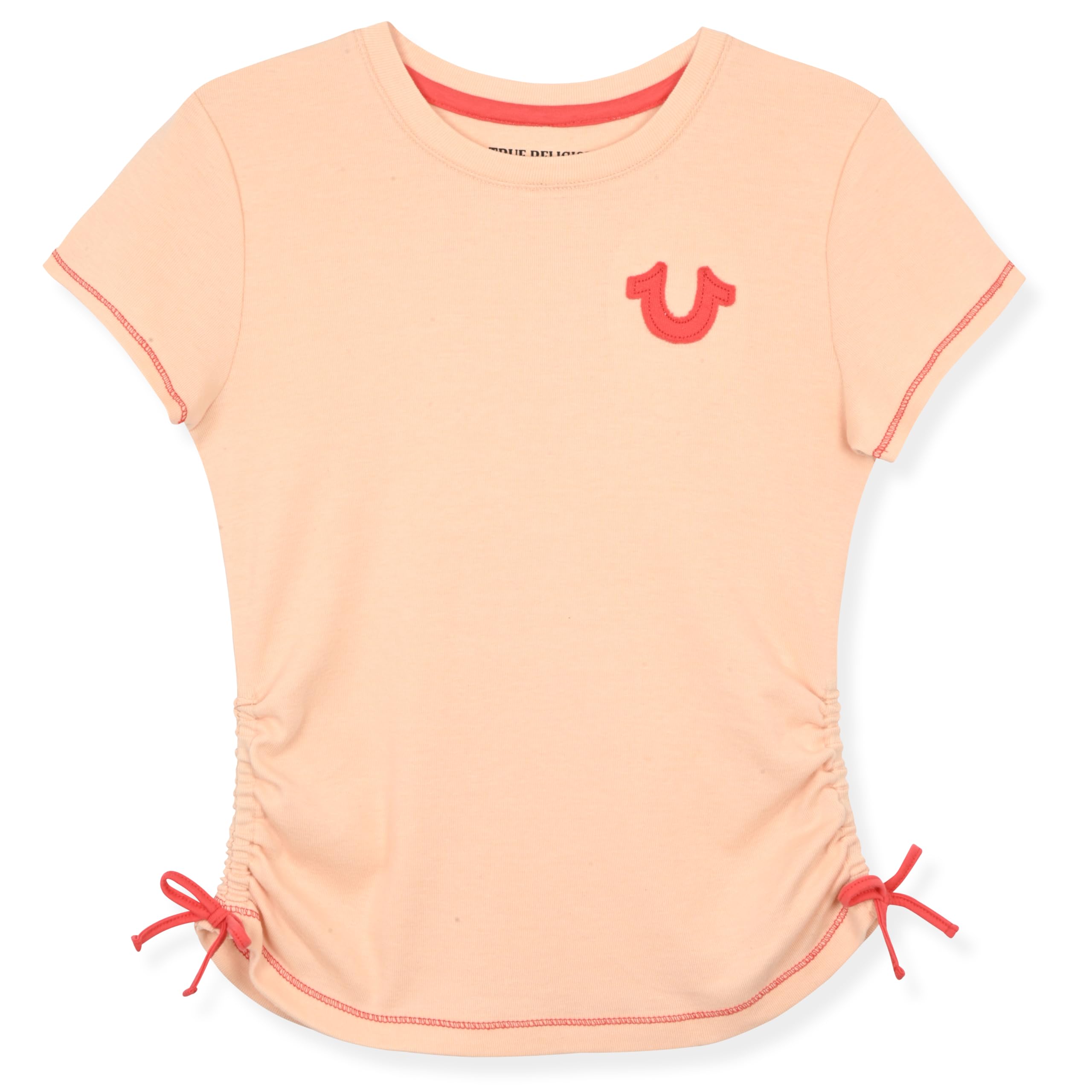 True Religion Girls Short Sleeve Tee Shirt with Embelishments - Soft and Comfortable Girls T-Shirts