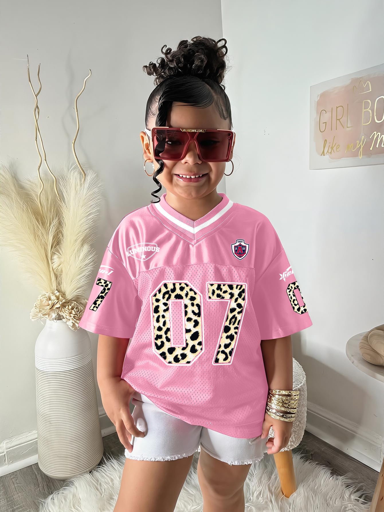 SOLY HUX Toddler Girl's Graphic Jersey Shirts Sporty Short Sleeve T-Shirt Summer Tops Y2k Clothes Streetwear