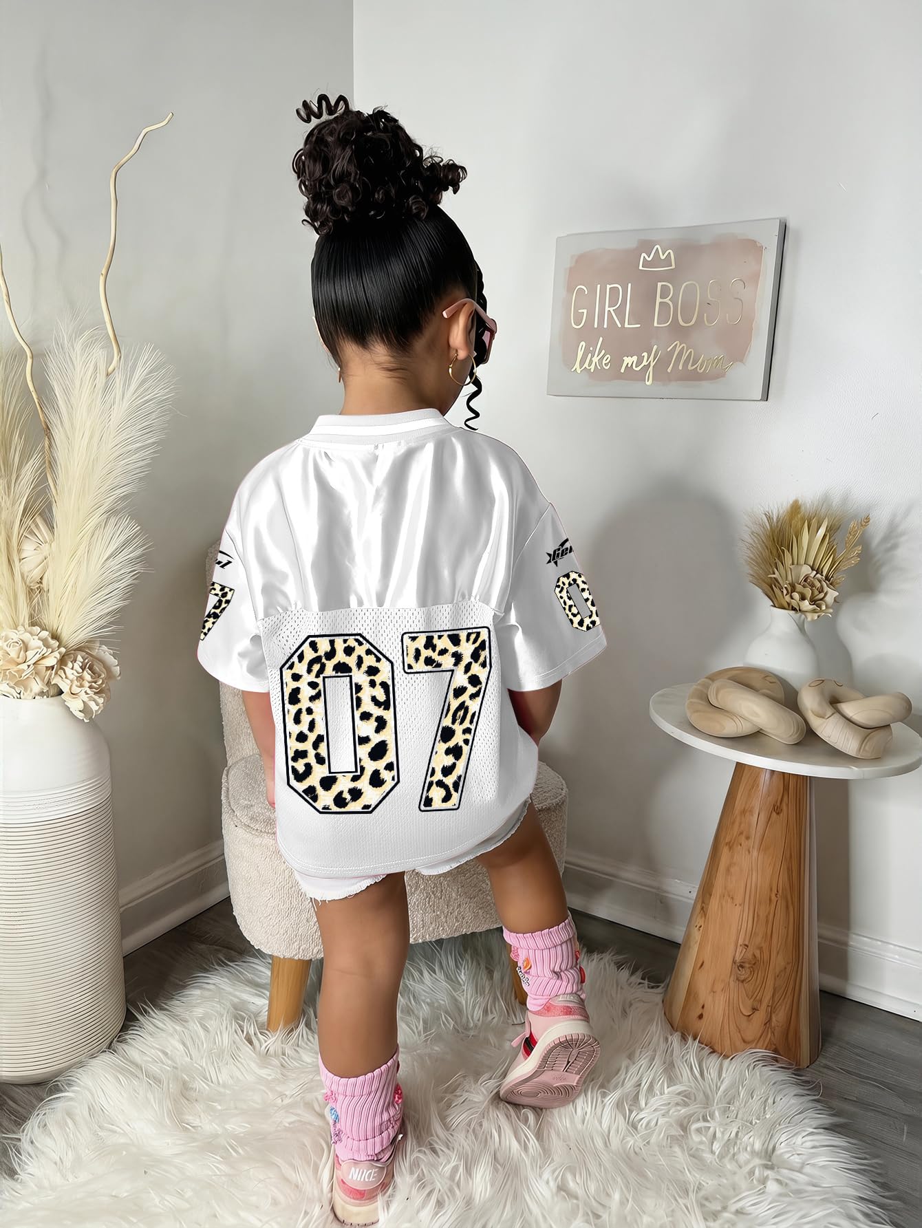 SOLY HUX Toddler Girl's Graphic Jersey Shirts Sporty Short Sleeve T-Shirt Summer Tops Y2k Clothes Streetwear