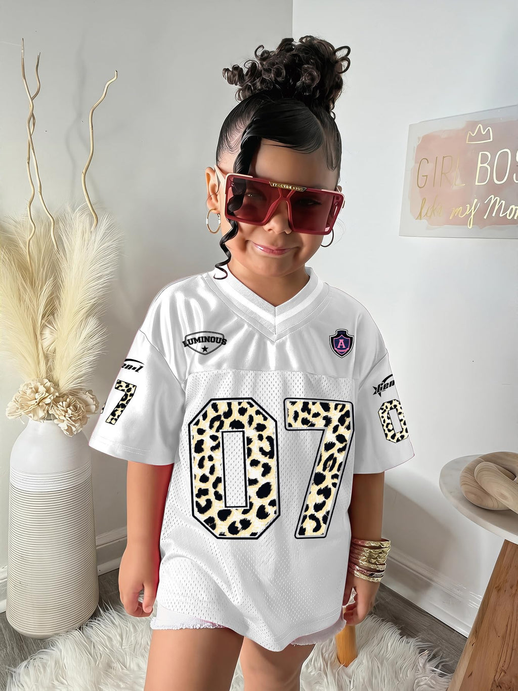 SOLY HUX Toddler Girl's Graphic Jersey Shirts Sporty Short Sleeve T-Shirt Summer Tops Y2k Clothes Streetwear