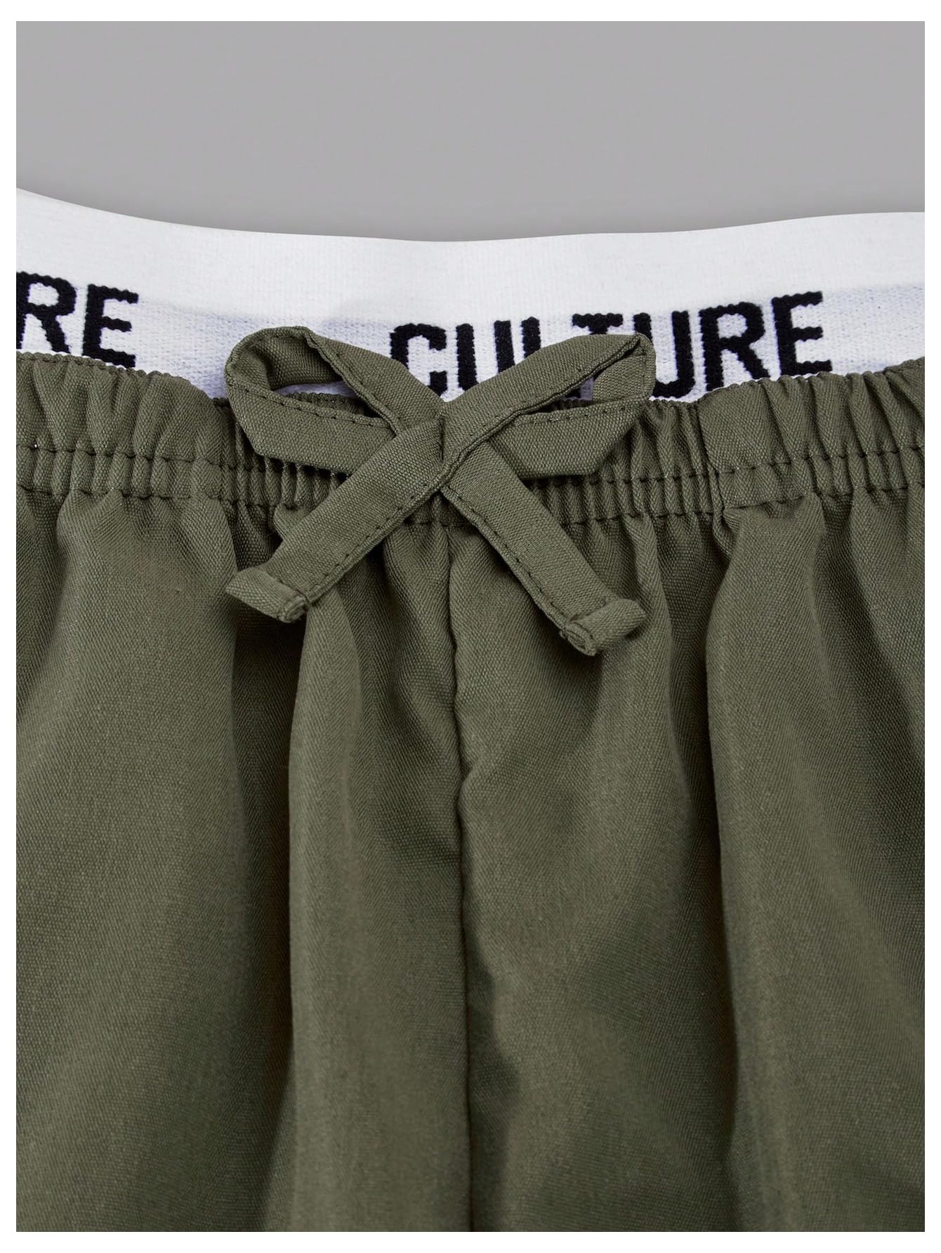 OYOANGLE Girl's 2 Piece Set Y2K Star Graphic Crop Ribbed Knit Tank Top and Letter Ruffled Cargo Pants Sets Streetwear