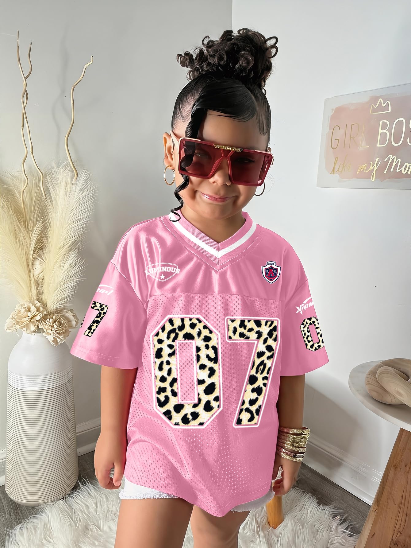 SOLY HUX Toddler Girl's Graphic Jersey Shirts Sporty Short Sleeve T-Shirt Summer Tops Y2k Clothes Streetwear