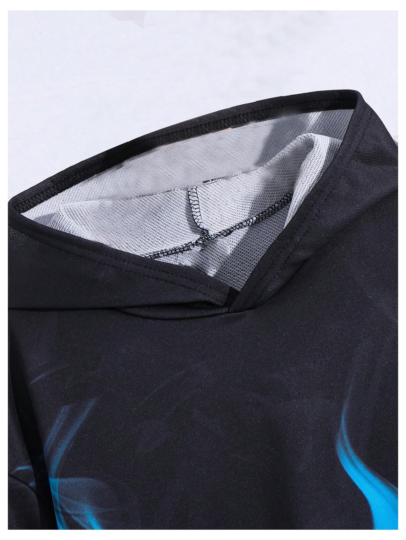 WDIRARA Boy's 2 Piece Outfits Colorful Graphic Print Long Sleeve Hoodie and Sweatpants Set Tracksuit