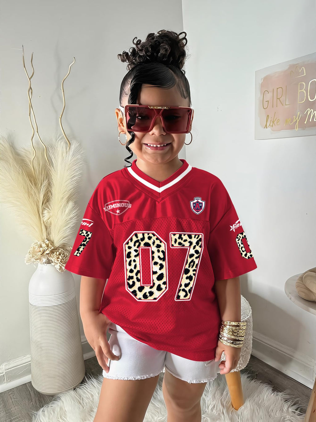 SOLY HUX Toddler Girl's Graphic Jersey Shirts Sporty Short Sleeve T-Shirt Summer Tops Y2k Clothes Streetwear