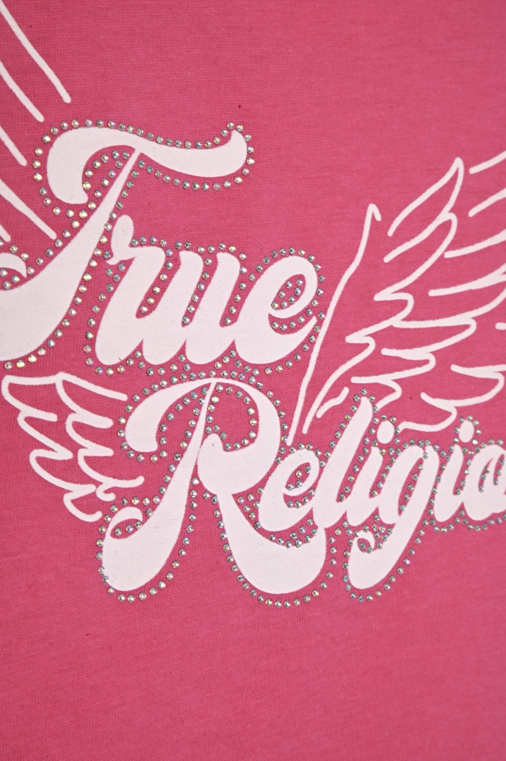 True Religion Girls Short Sleeve Tee Shirt with Embelishments - Soft and Comfortable Girls T-Shirts